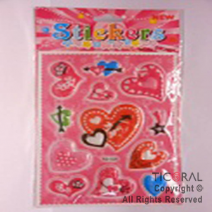 STICKER CORAZONES/FLECHA HS5486-1 x 12